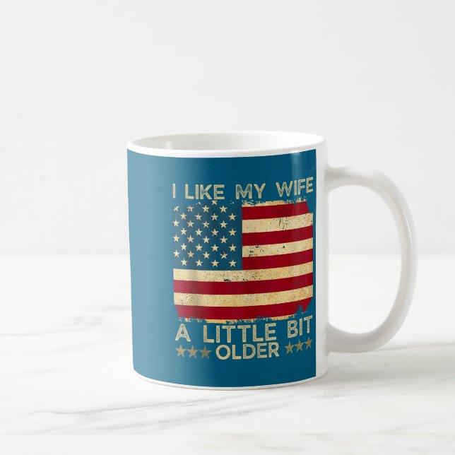 Mug J'aime ma femme un peu plus âgée Citation drôle Fe (Droite)