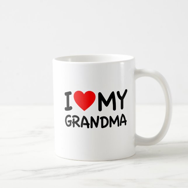 Mug J'aime ma grand-mère (Droite)