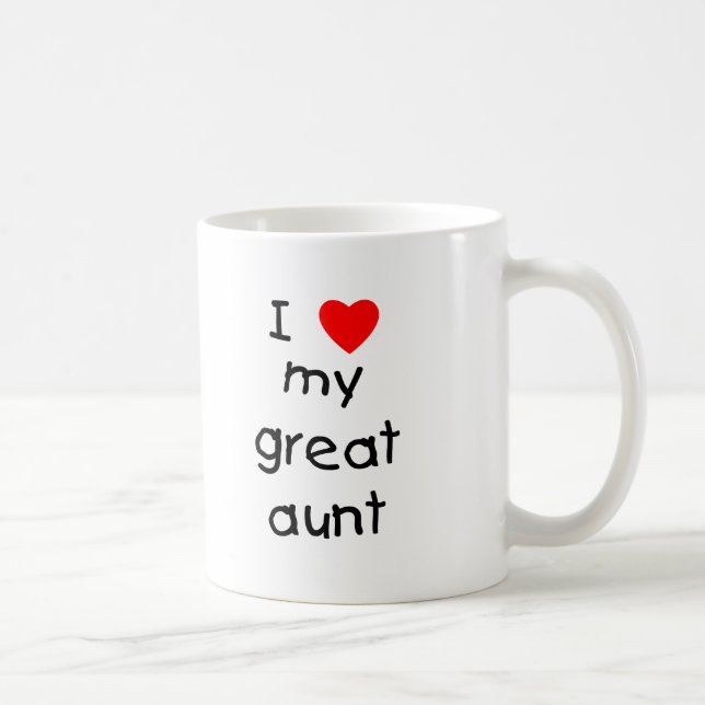 Mug J'aime ma grande tante (Droite)