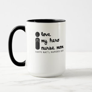 Mug j'aime ma héroïne infirmière mère infirmière journ
