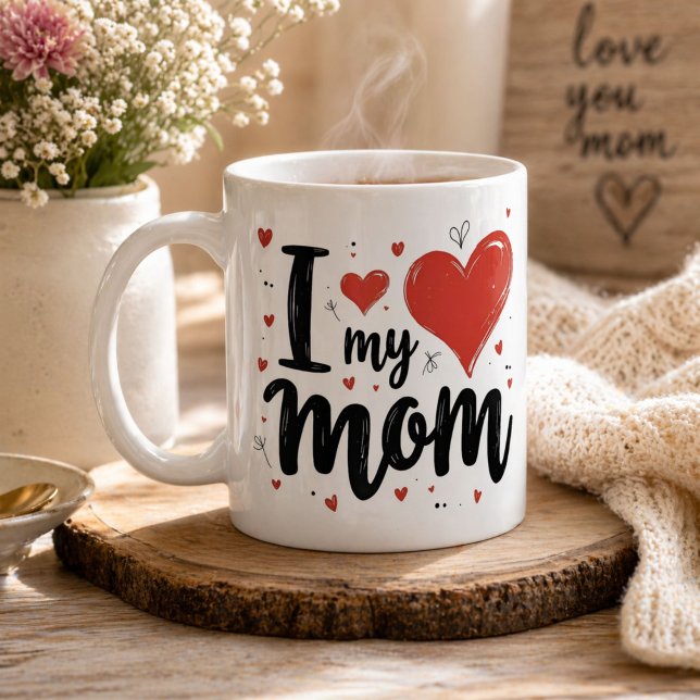 Mug J'aime ma maman chérie enfants  (Créateur téléchargé)