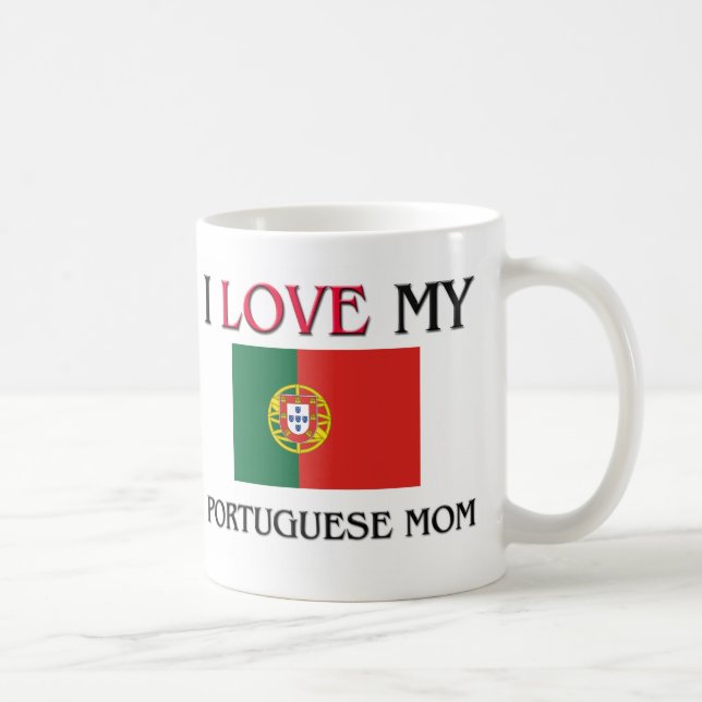 Mug J'aime ma maman portugaise (Droite)