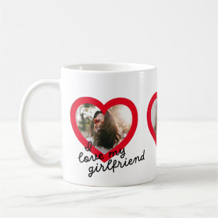 Mug J'aime ma petite amie Custom Red Valentines Photo