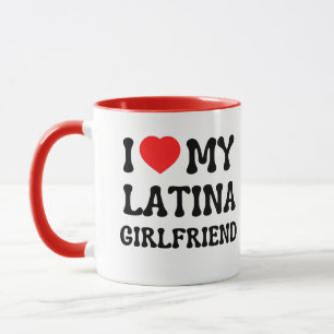 Mug J'aime ma petite amie latine chaude petite amie ca