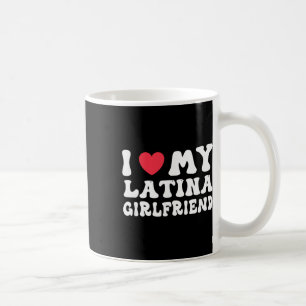 Mug J'aime ma petite amie latine cœur gf drôle Valenti
