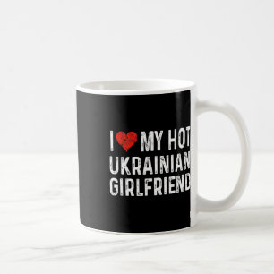 Mug J'aime ma petite amie ukrainienne sexy - Cœur drôl