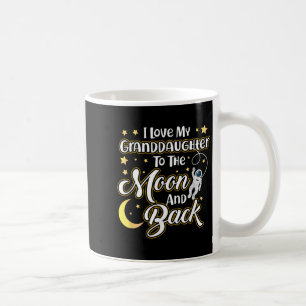 Mug J'Aime Ma Petite-Fille Sur La Lune Et Le Dos Drôle
