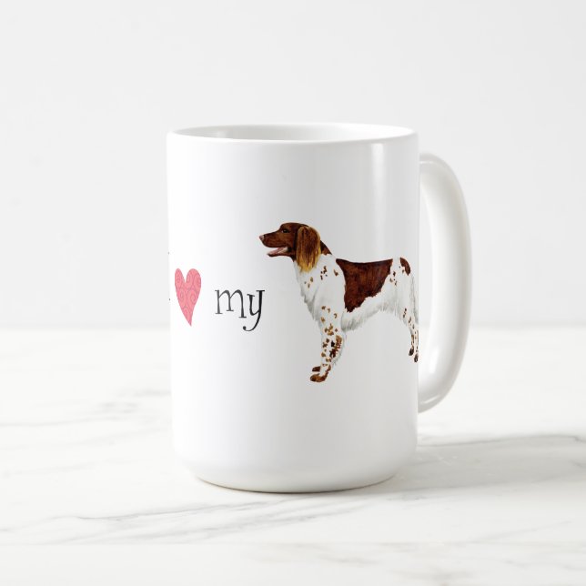 Mug J'aime ma petite motte de café Munsterlander (Devant droit)