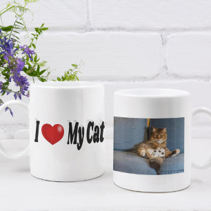 Mug J'aime ma photo de chat
