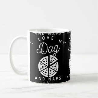Mug J'aime ma pizza et petits sommes de chien