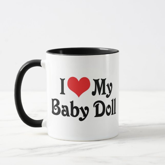 Mug J'aime ma poupée bébé (Gauche)