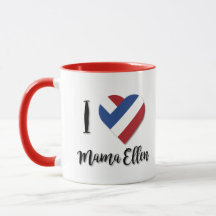 J'aime Mama Ellen avec le drapeau des Pays-Bas