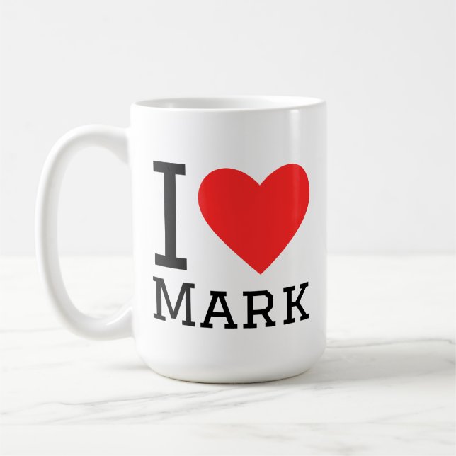 Mug J'aime mark (Gauche)