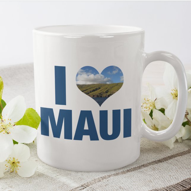 Mug J'aime Maui Hawaii (Créateur téléchargé)