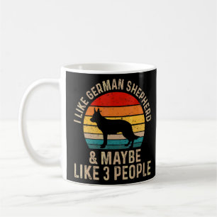 Mug J'Aime Mauvais Mon Chien Et Peut-Être 3 Personnes