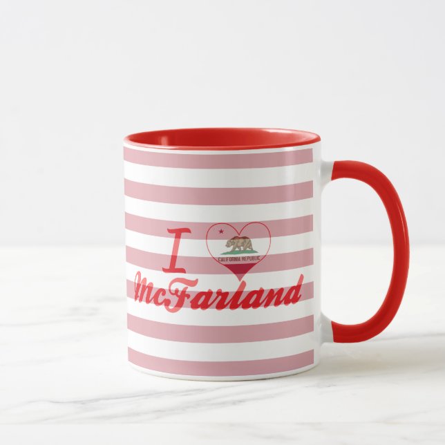 Mug J'aime McFarland, la Californie (Droite)