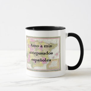 Mug J'Aime Mes Ancêtres Espagnols   Musique personnali