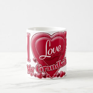 Mug J'Aime Mes Coeurs Rouges Enfants