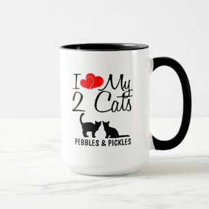Mug J'aime mes deux chats