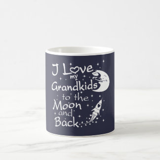 Mug J'aime mes GrandKids à la lune et au dos
