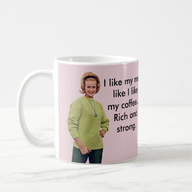 Mug J'aime mes hommes comme j'aime mon café… (Gauche)