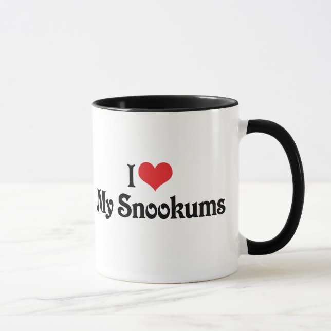 Mug J'Aime Mes Snookums (Droite)
