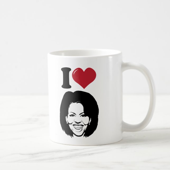 Mug J'aime Michelle Obama (Droite)