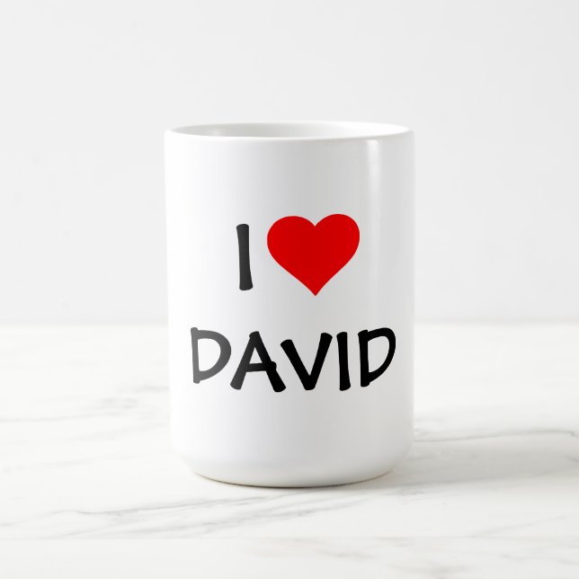 MUG "J'AIME _____" MODELE--AJOUTEZ VOTRE PROPRE NOM (Centre)