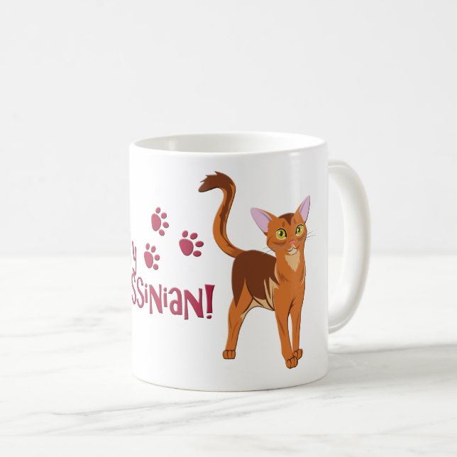 Mug J'Aime Mon Abyssinais ! (Devant droit)