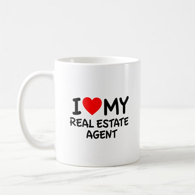 Mug J'aime mon agent immobilier (Gauche)