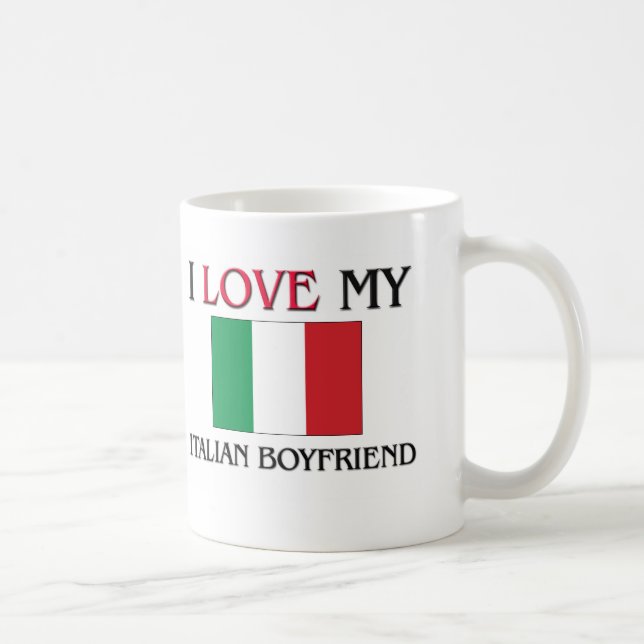 Mug J'aime mon ami italien (Droite)