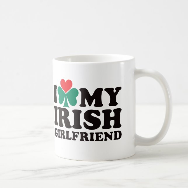 Mug J'aime mon amie irlandaise (Droite)