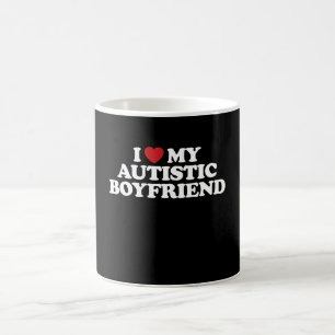 Mug J'Aime Mon Autiste Garçon Je Coeur Super