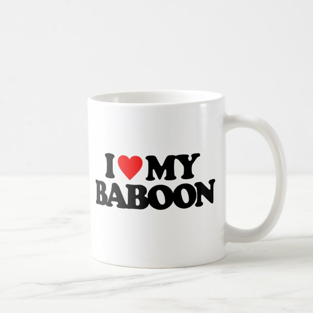 MUG J'AIME MON BABOUIN (Droite)