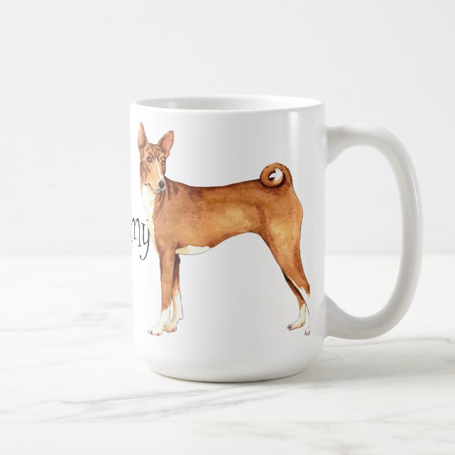 Mug J'aime mon Basenji (Droite)
