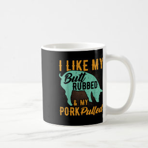 Mug J'Aime Mon Beurre Et Mon Porc Tiré Funny Bbq
