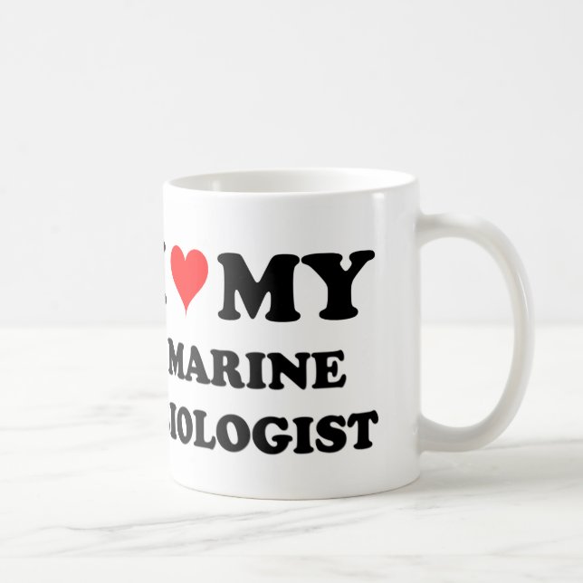 Mug J'aime mon biologiste marin (Droite)