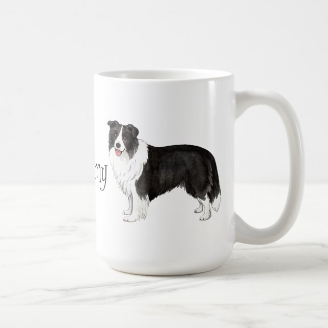 Mug J'aime mon border collie (Droite)