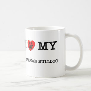 MUG J'AIME MON BOULEDOGUE AMÉRICAIN