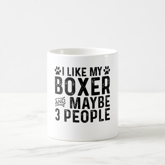 Mug J'Aime Mon Boxe Et 3 Personnes (Centre)