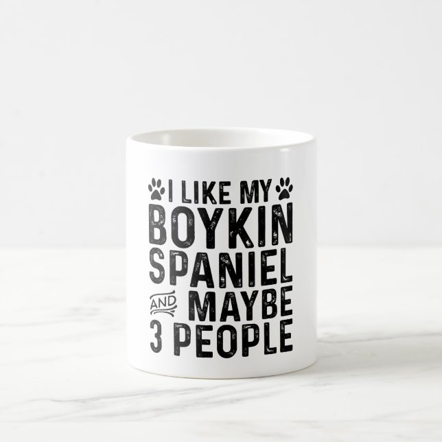 Mug J'Aime Mon Boykin Spaniel Et 3 Personnes (Centre)