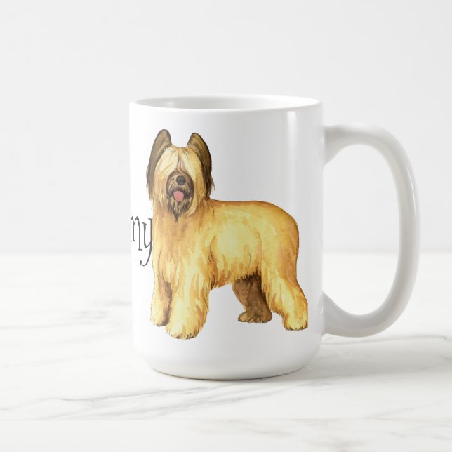 Mug J'aime mon Briard (Droite)
