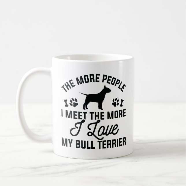 Mug J'aime mon Bull Terrier (Gauche)