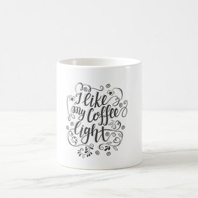 Mug J'aime mon café léger (Créateur téléchargé)