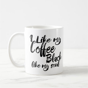 Mug J'Aime Mon Café Noir Comme Mon Âne