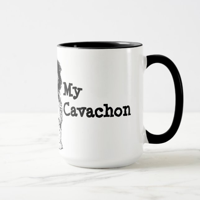 Mug J'aime mon Cavachon (Droite)