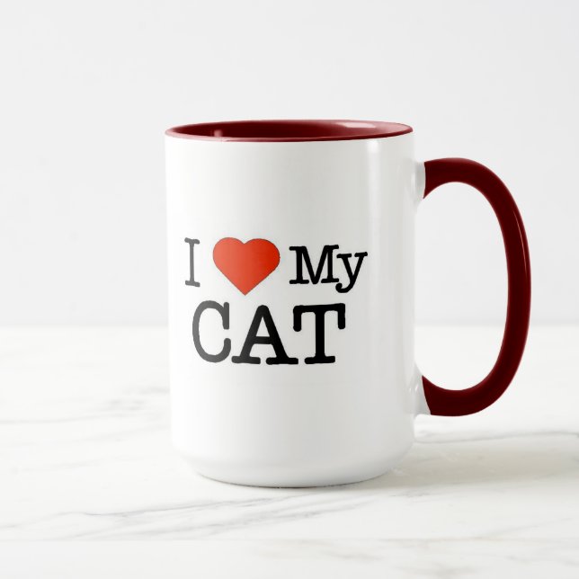 Mug J'Aime Mon Chat (Droite)