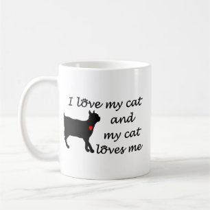 Mug J'aime mon chat et mon chat m'aime