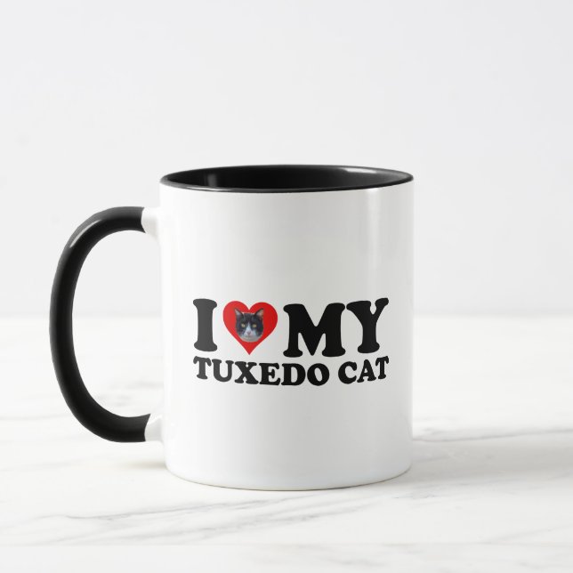 Mug J'Aime Mon Chat Tuxedo (Gauche)