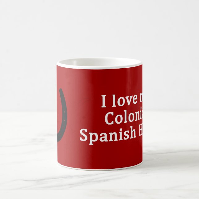 Mug J'Aime Mon Cheval Espagnol Colonial (Centre)